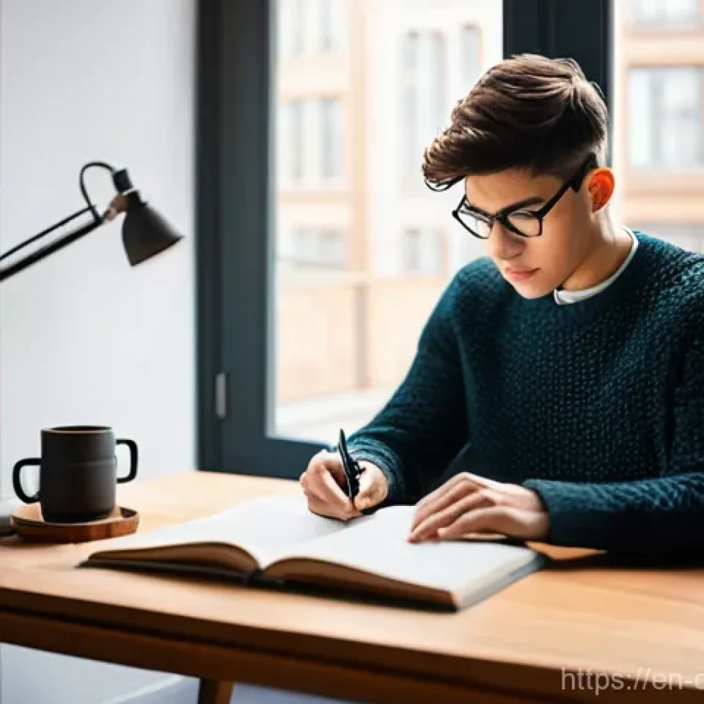 디지털디톡스 프로그램 - **Reclaiming Focus: The Focused Creator**
    A young adult, gender-neutral, wearing a cozy yet styl...