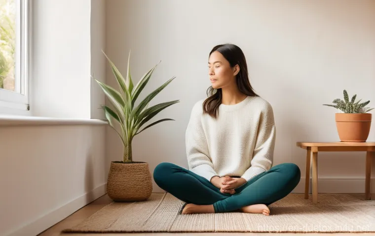 디지털디톡스와 인터넷 필터링 - Prompt 1: Serene Disconnection**