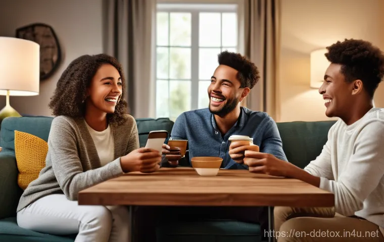 디지털디톡스와 청소년 디지털 중독 - **Transition to Real-World Engagement**: A compelling split-image or diptych. On the left side, a te...