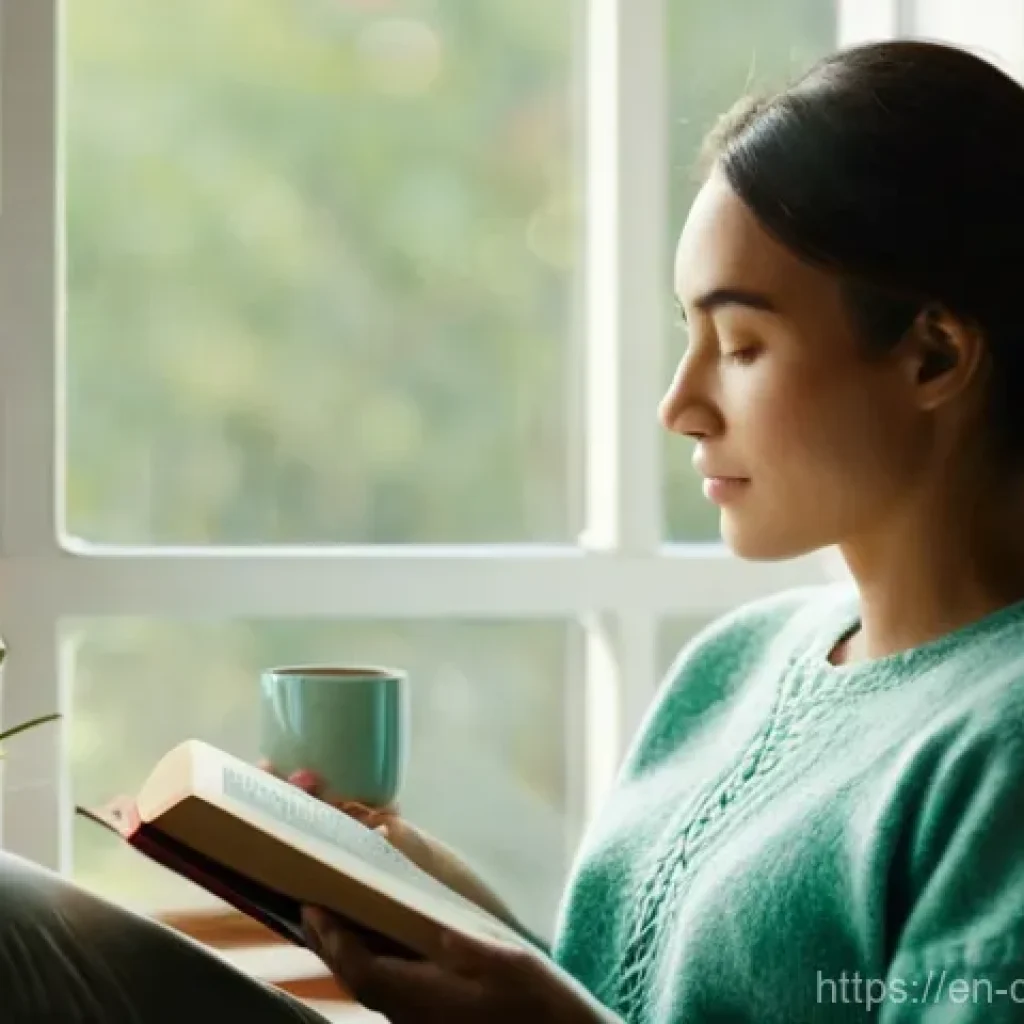 디지털디톡스와 마인드풀니스 실천법 - **Prompt: A serene morning of digital detox.**
    *   **Description:** A young woman (28-35 years o...