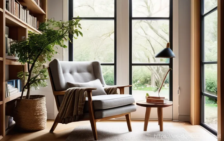 디지털디톡스와 독서 - **Prompt for Immersive Reading Experience:**
    A cozy, cinematic close-up of a person, approximate...