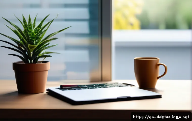 디지털디톡스와 스마트폰 앱 삭제 - A serene minimalist workspace featuring a modern desk with a sleek smartphone displaying a home scre...